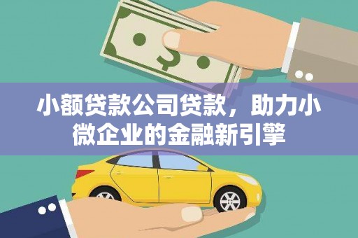 南乐小额贷款公司贷款，助力小微企业的金融新引擎