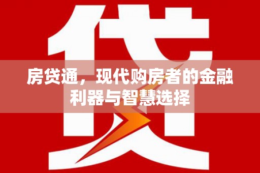 南乐房贷通，现代购房者的金融利器与智慧选择