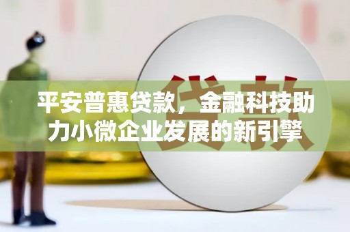 南乐平安普惠贷款，金融科技助力小微企业发展的新引擎