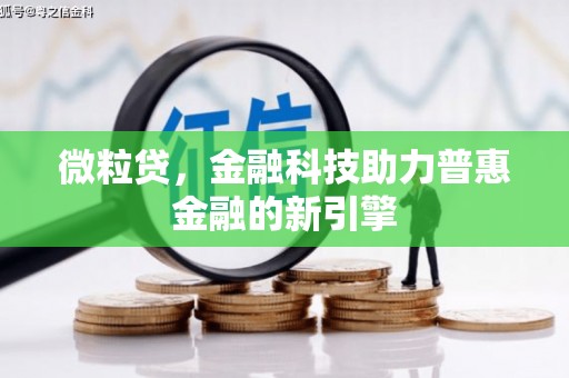 南乐微粒贷，金融科技助力普惠金融的新引擎