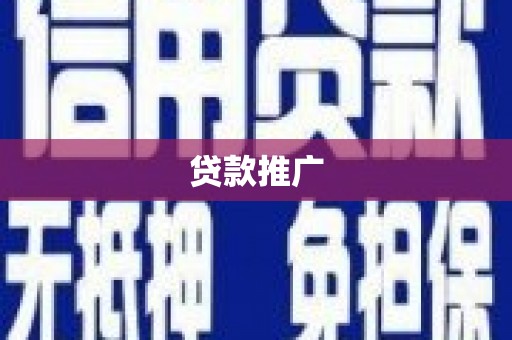 南乐贷款推广