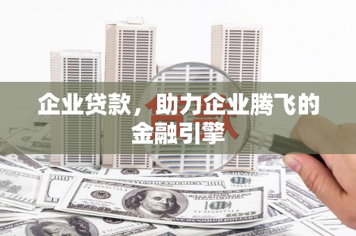 南乐企业贷款，助力企业腾飞的金融引擎