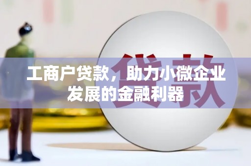 南乐工商户贷款，助力小微企业发展的金融利器