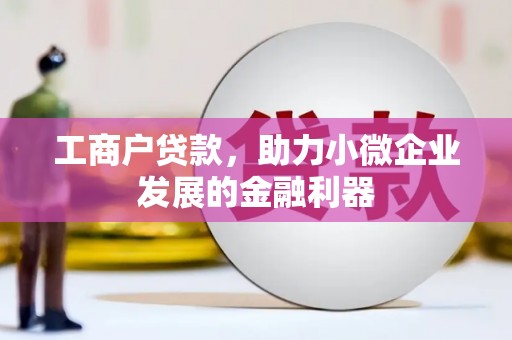 南乐工商户贷款，助力小微企业发展的金融利器