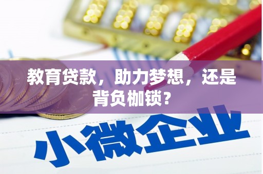 南乐教育贷款，助力梦想，还是背负枷锁？