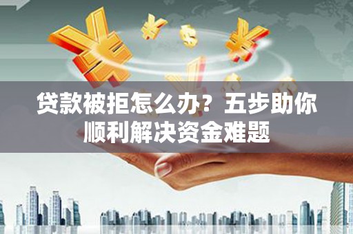 南乐贷款被拒怎么办？五步助你顺利解决资金难题