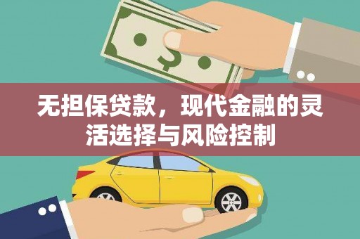 南乐无担保贷款，现代金融的灵活选择与风险控制