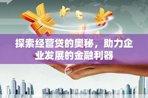 南乐探索经营贷的奥秘，助力企业发展的金融利器