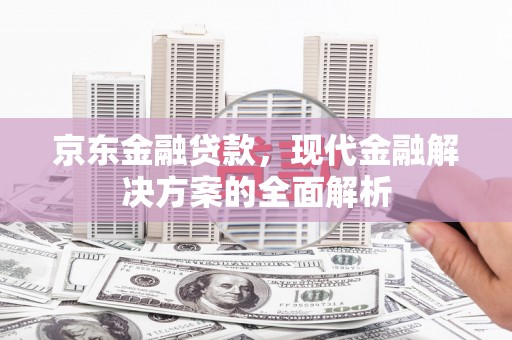 南乐京东金融贷款，现代金融解决方案的全面解析