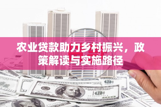 南乐农业贷款助力乡村振兴，政策解读与实施路径
