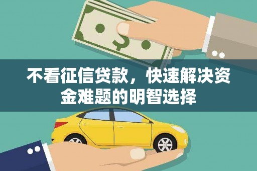 南乐不看征信贷款，快速解决资金难题的明智选择