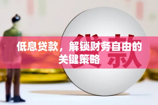南乐低息贷款，解锁财务自由的关键策略