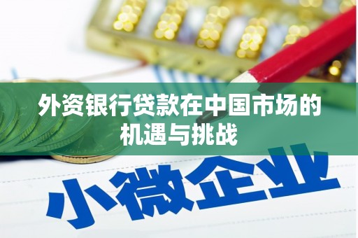 南乐外资银行贷款在中国市场的机遇与挑战