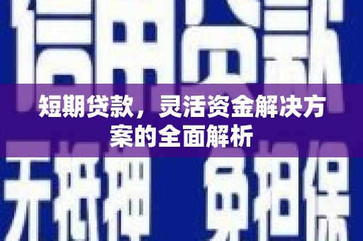 南乐短期贷款，灵活资金解决方案的全面解析