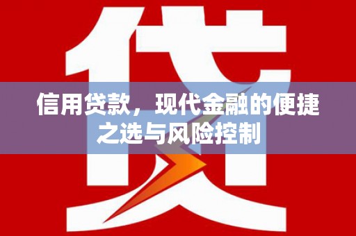 南乐信用贷款，现代金融的便捷之选与风险控制