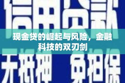 南乐现金贷的崛起与风险，金融科技的双刃剑