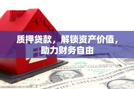 南乐质押贷款，解锁资产价值，助力财务自由