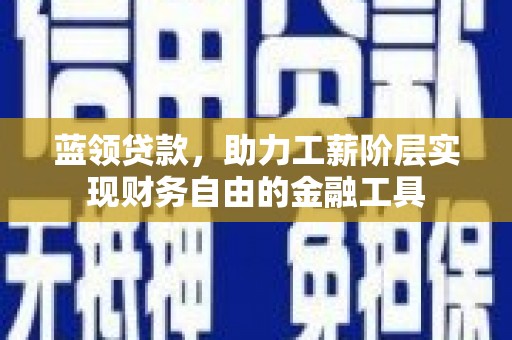 南乐蓝领贷款，助力工薪阶层实现财务自由的金融工具