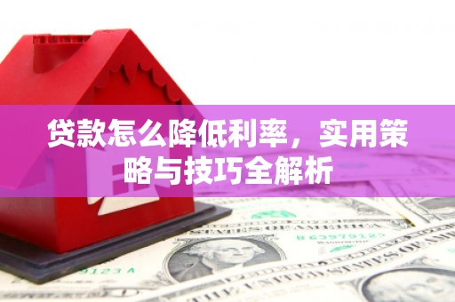 南乐贷款怎么降低利率，实用策略与技巧全解析