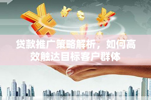 南乐贷款推广策略解析，如何高效触达目标客户群体
