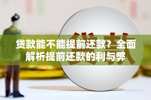 南乐贷款能不能提前还款？全面解析提前还款的利与弊