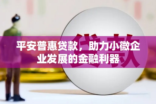 南乐平安普惠贷款，助力小微企业发展的金融利器