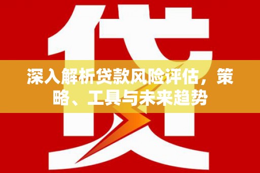 南乐深入解析贷款风险评估，策略、工具与未来趋势