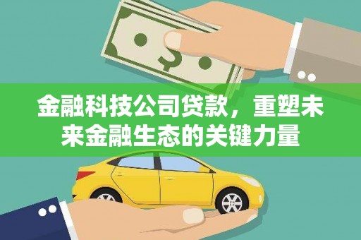 南乐金融科技公司贷款，重塑未来金融生态的关键力量