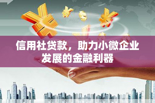 南乐信用社贷款，助力小微企业发展的金融利器