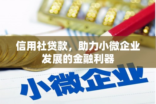 南乐信用社贷款，助力小微企业发展的金融利器