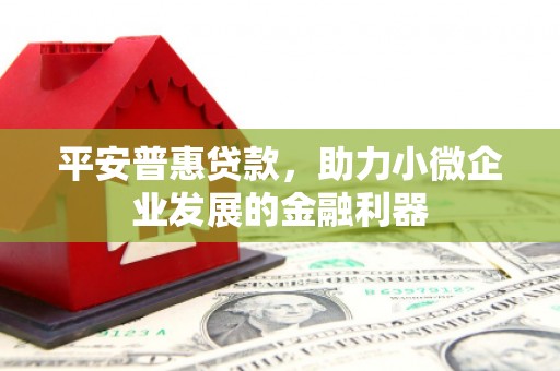 南乐平安普惠贷款，助力小微企业发展的金融利器