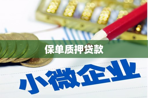 南乐保单质押贷款