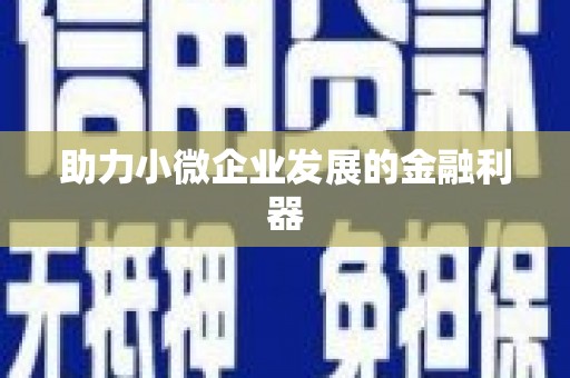 南乐助力小微企业发展的金融利器